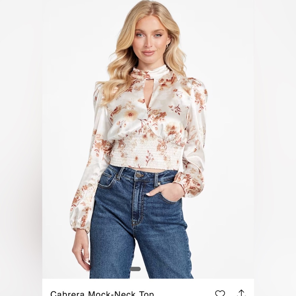 Guess Cabrera Mock-Neck Top
